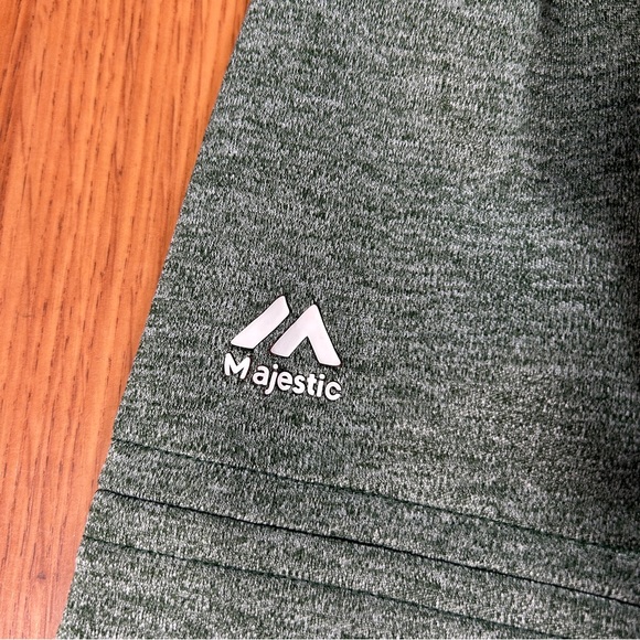 Athletics Stitched Authentic Majestic Thermabase Pullover Mens L - Picture 7 of 14